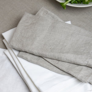 Borough Kitchen Linen Napkins / Set of 4 / 48x48cm / Natural