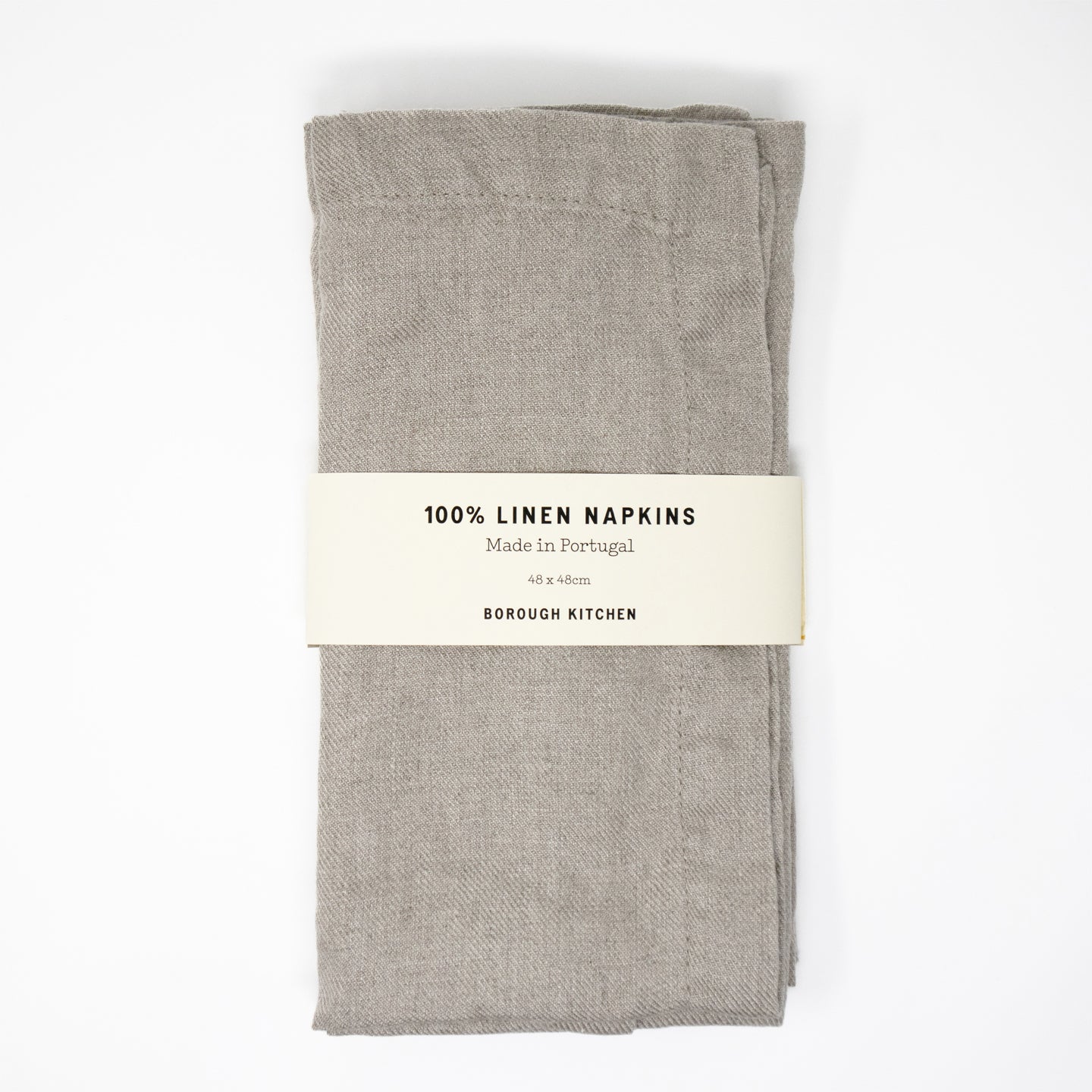 Borough Kitchen Linen Napkins / Set of 4 / 48x48cm / Natural