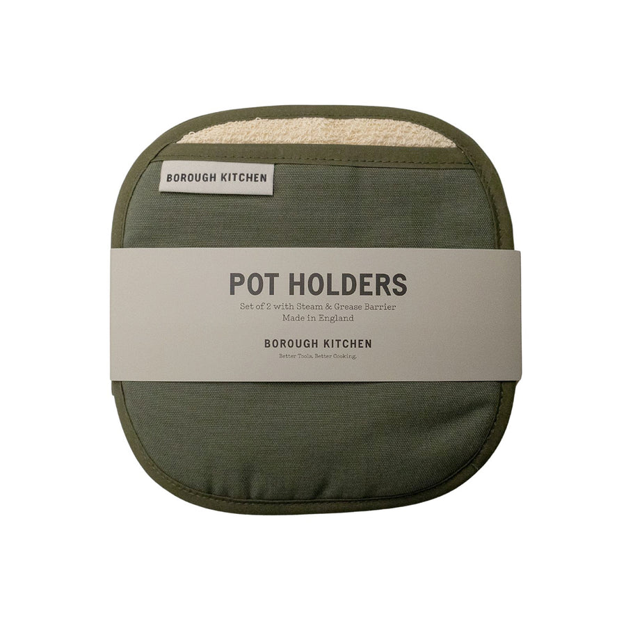 Borough Kitchen Pot Holder / Pack of 2 / Green