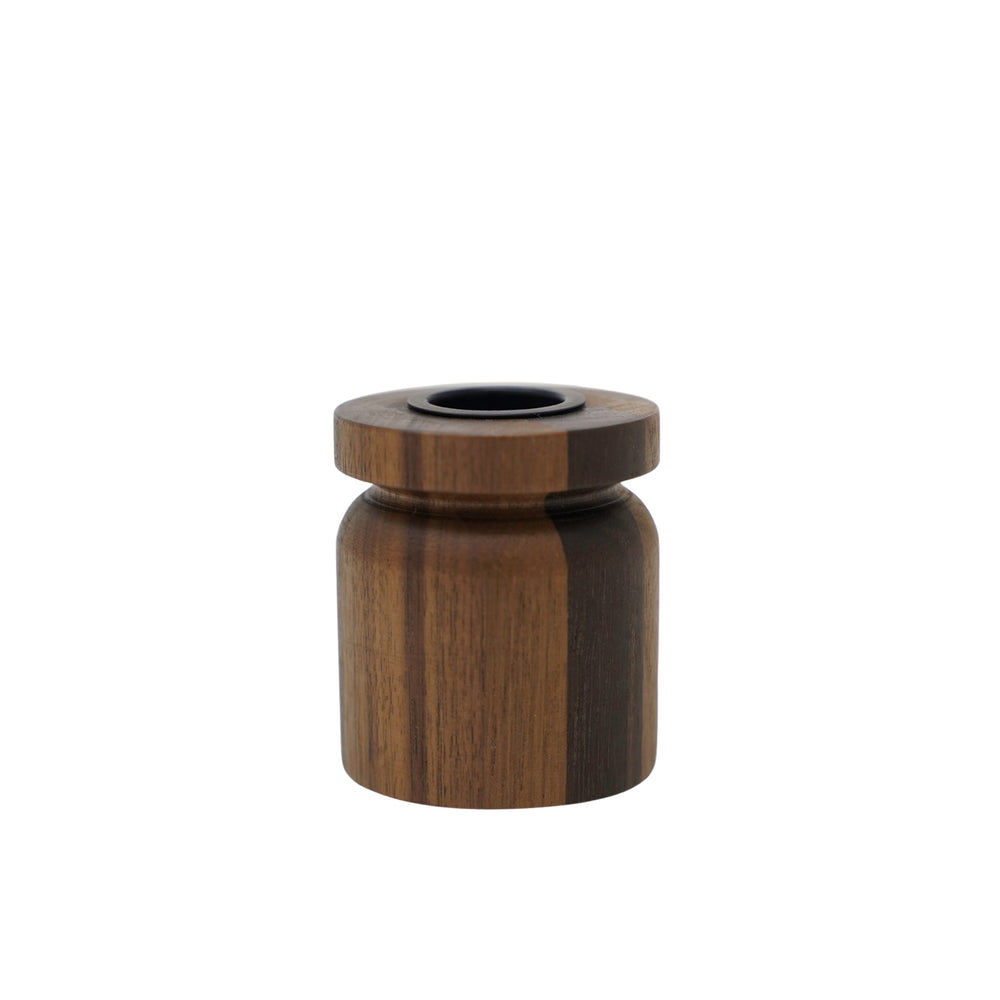 Borough Kitchen Candle Holder / Walnut
