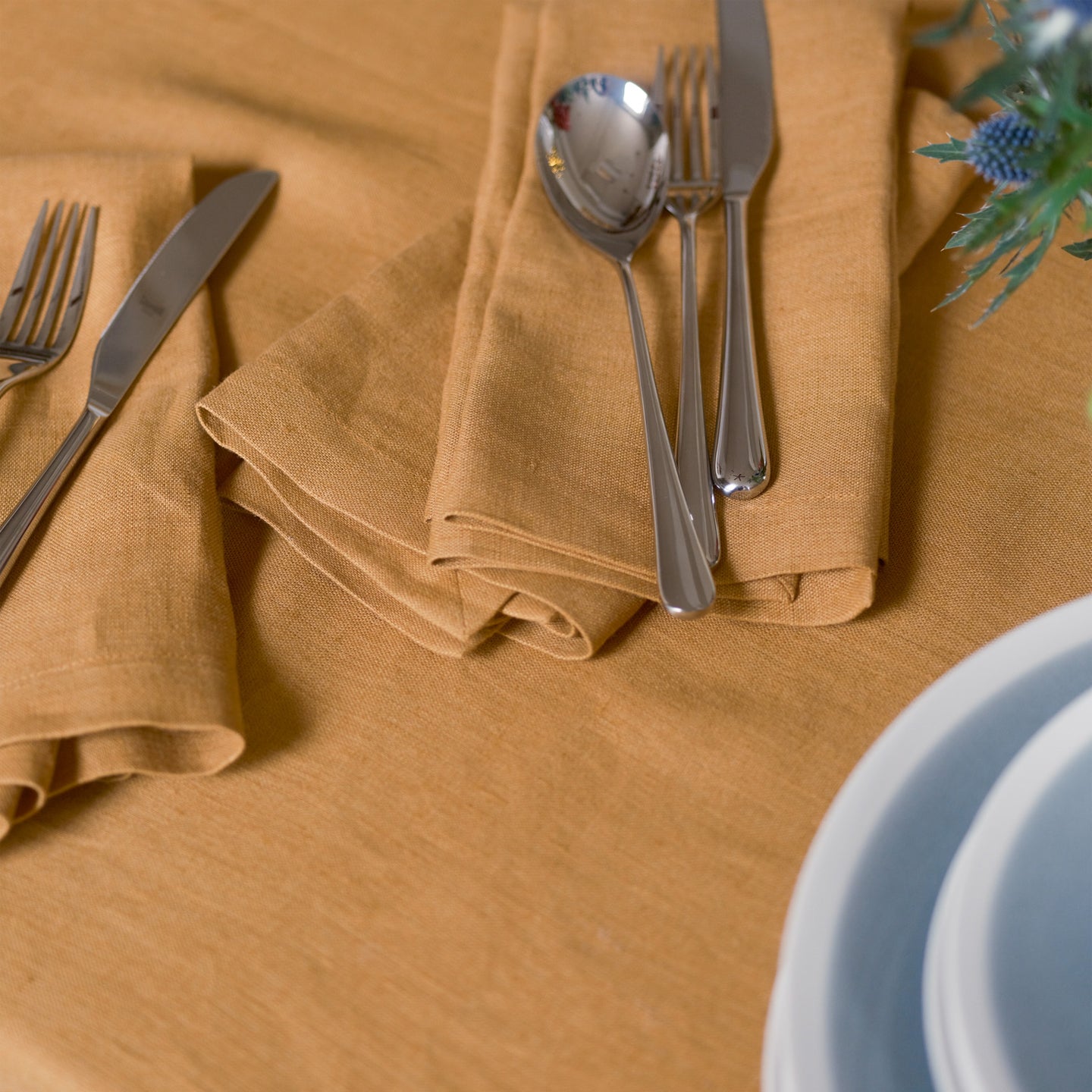 Borough Kitchen Linen Napkins / Set of 4 / 47x47cm / Maple