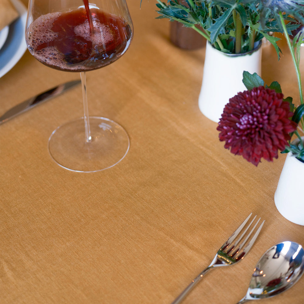 Borough Kitchen Linen Tablecloth / Maple