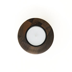 Borough Kitchen Tea Light Holder / Walnut