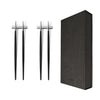Cutipol Goa Chopsticks 2 Pairs / Boxed / Black & Stainless Steel