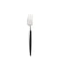 Cutipol Goa Dessert Fork / Black and Stainless Steel