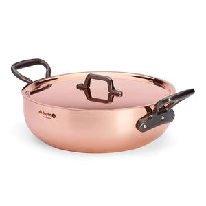 De Buyer Prima Matera CI Induction Rounded Saute Casserole with Lid / 28cm