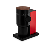 Fellow Opus 2 Conical Burr Coffee Grinder / Cherry Red & Walnut