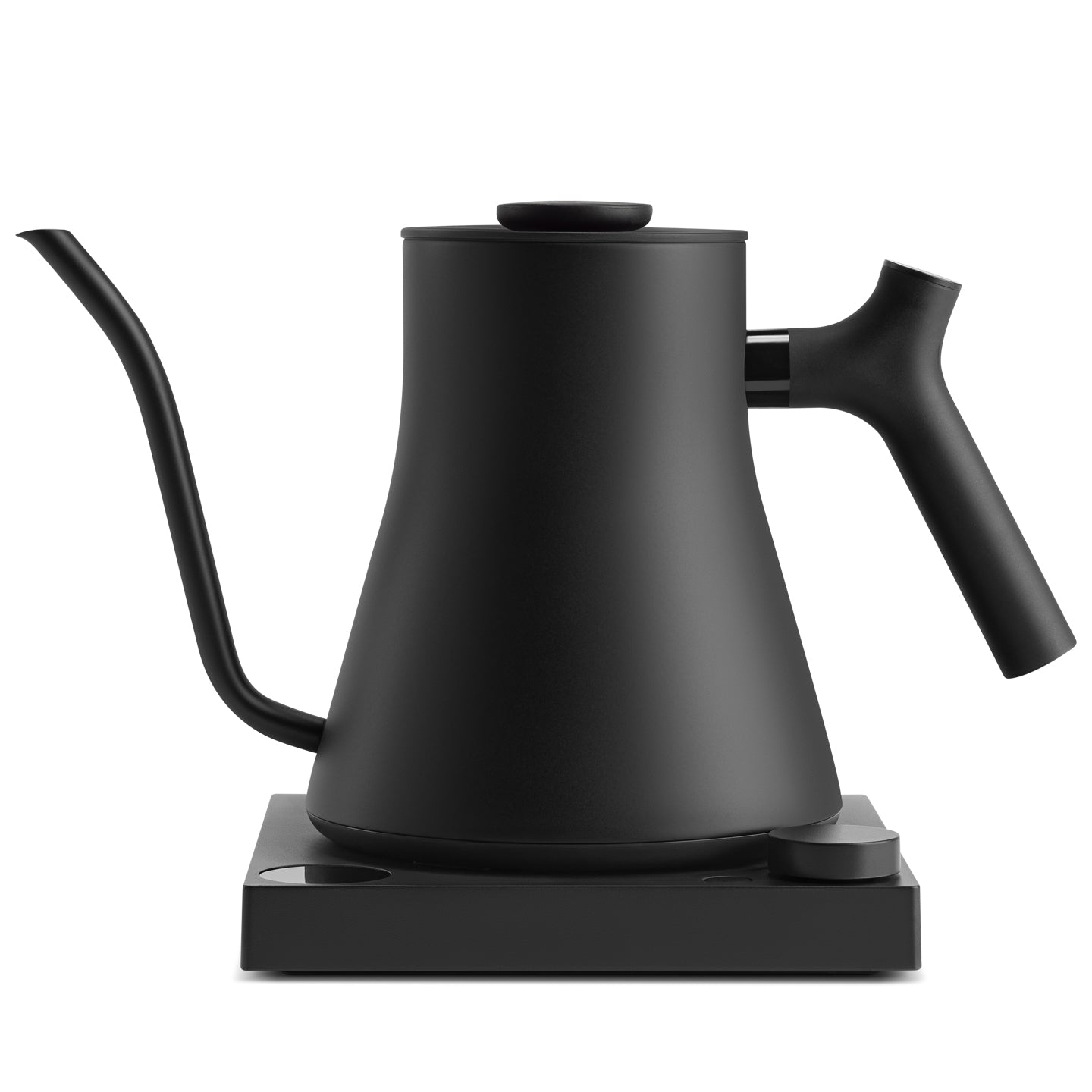 An electric kettle shown from the front.