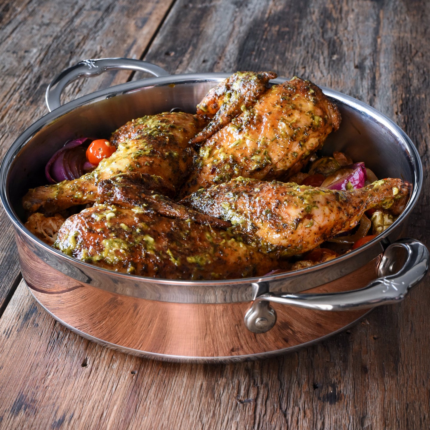 Hestan CopperBond Induction Copper Sauteuse with Lid | Borough Kitchen