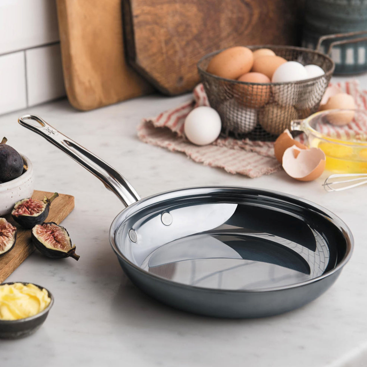 Hestan NanoBond Titanium Frying Pan | Borough Kitchen