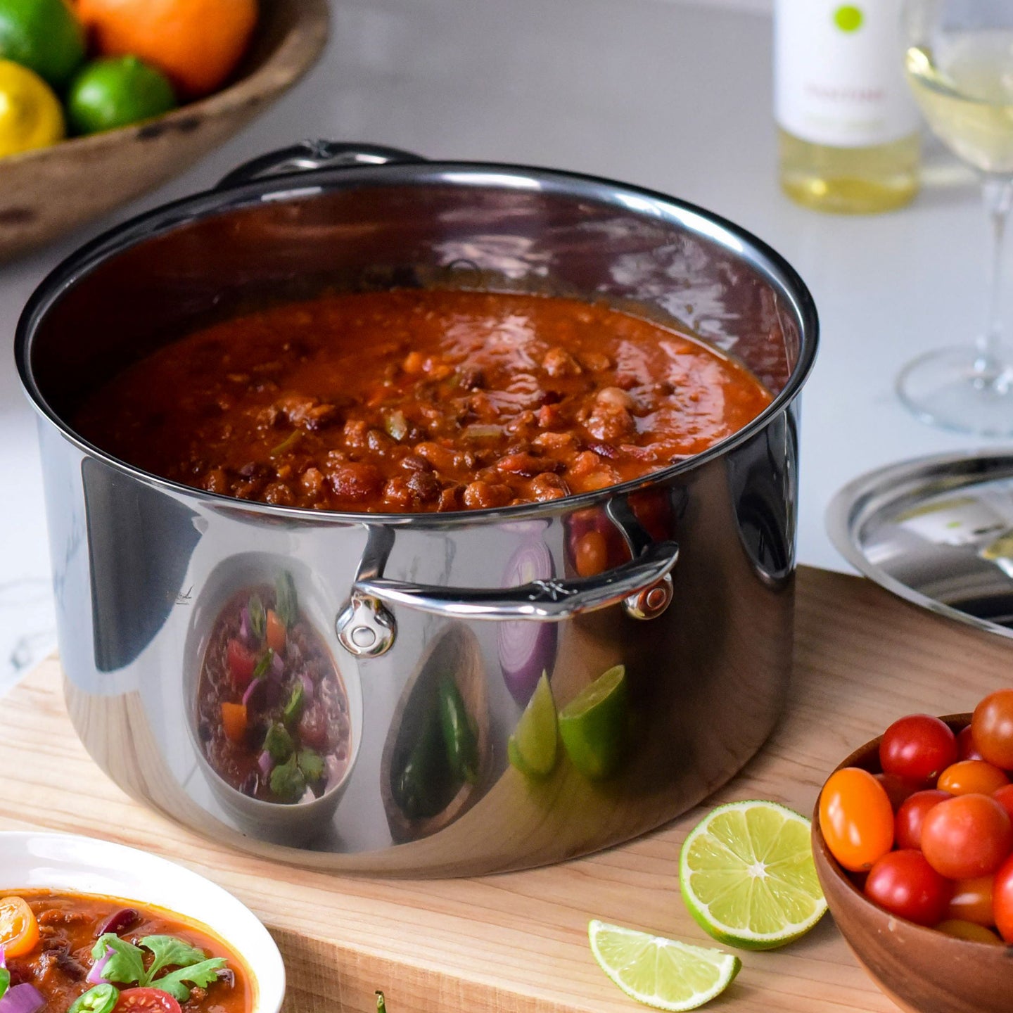 Hestan NanoBond Titanium Stockpot with Lid | Borough Kitchen