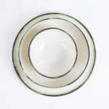 Mihaly & Edit 16 Piece Set / Green Rim