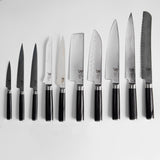 Kai Shun Classic 10 Knife, Whetstone and Block Set / Walnut Block