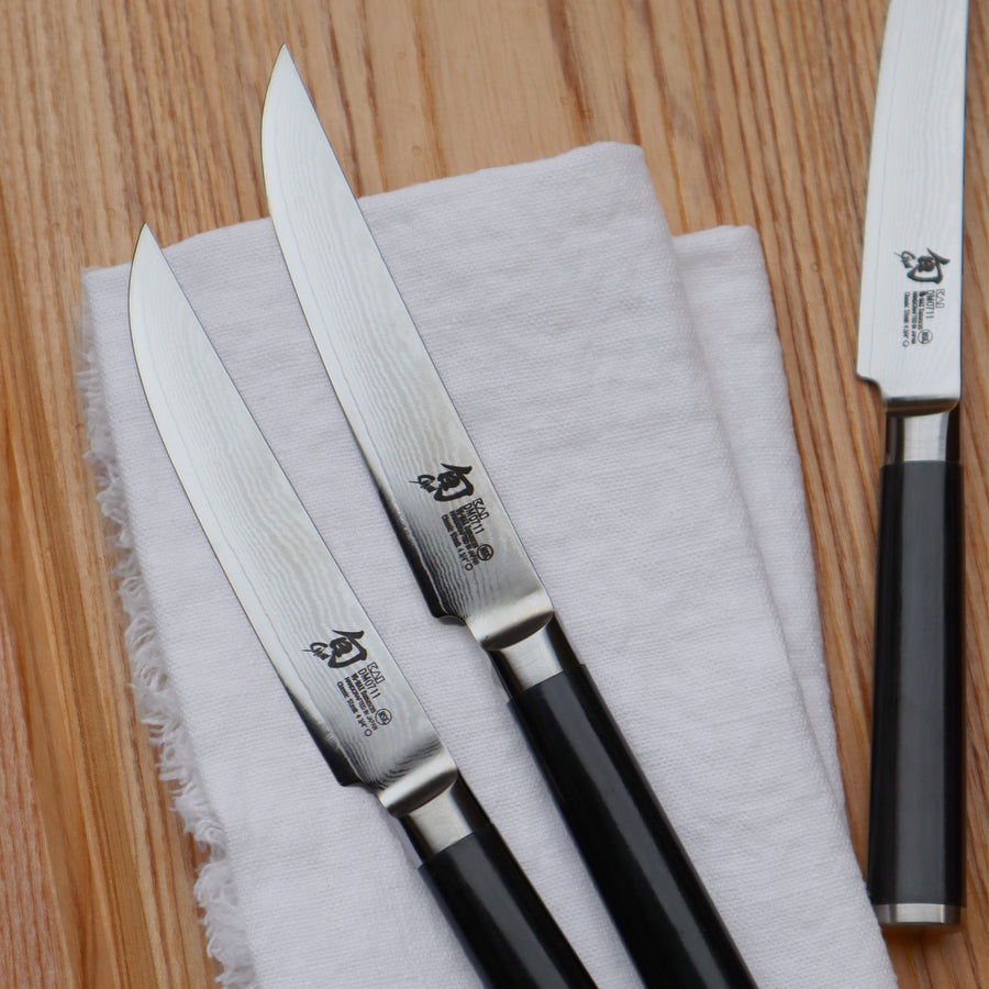 Shun Premier Steak Knife Set with Block - 6 Piece – Cutlery and More