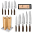 Kai Shun Premier 10 Knife, Whetstone and Block Set / Oak Block