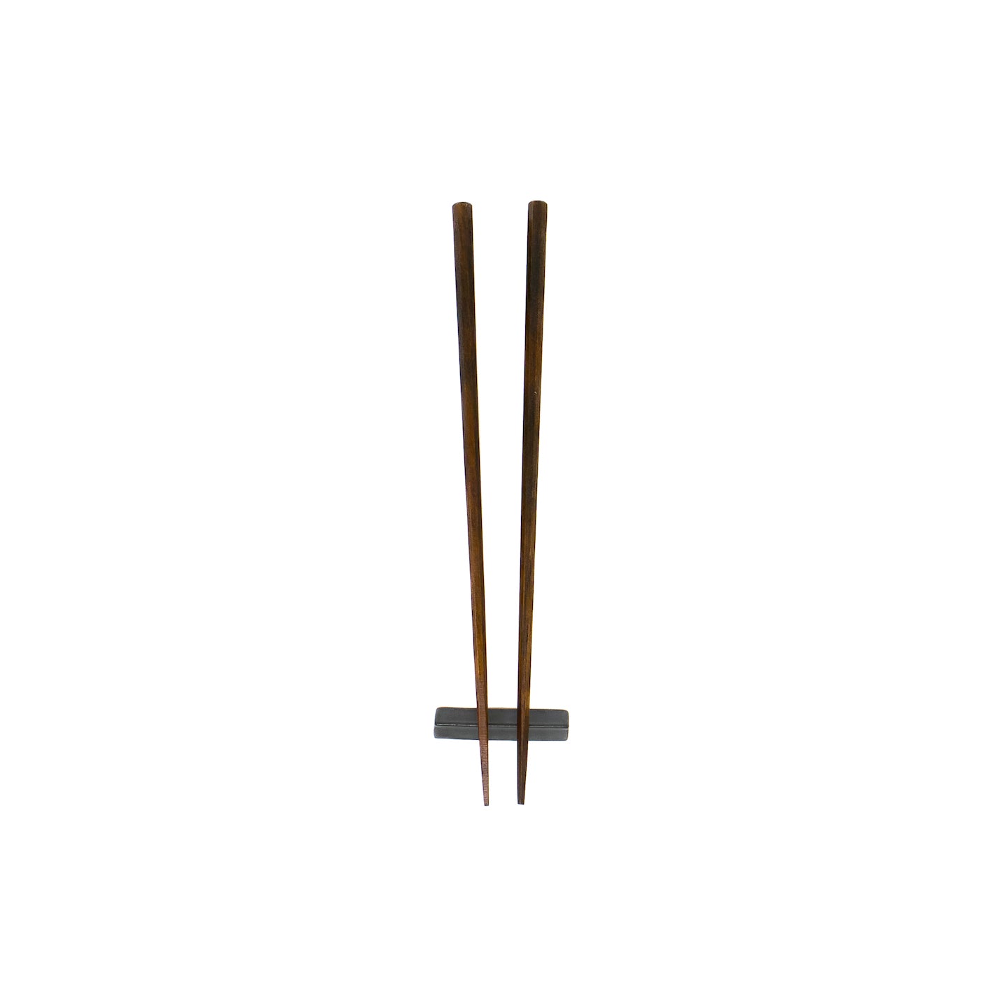 Kawai Japanese Persimmon Wood Chopsticks and Rest / Set of 2 / Black