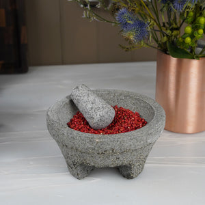 Kitchen Craft Granite Mortar And Pestle - 20cm Grey Stone For Grinding Spices & Herbs - View #7
