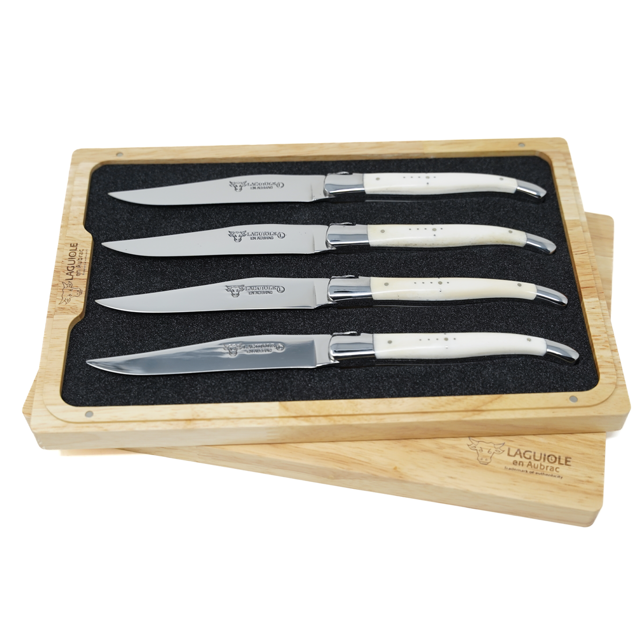 Laguiole en Aubrac 4-Piece Steak Knife Set / Bone | Borough Kitchen