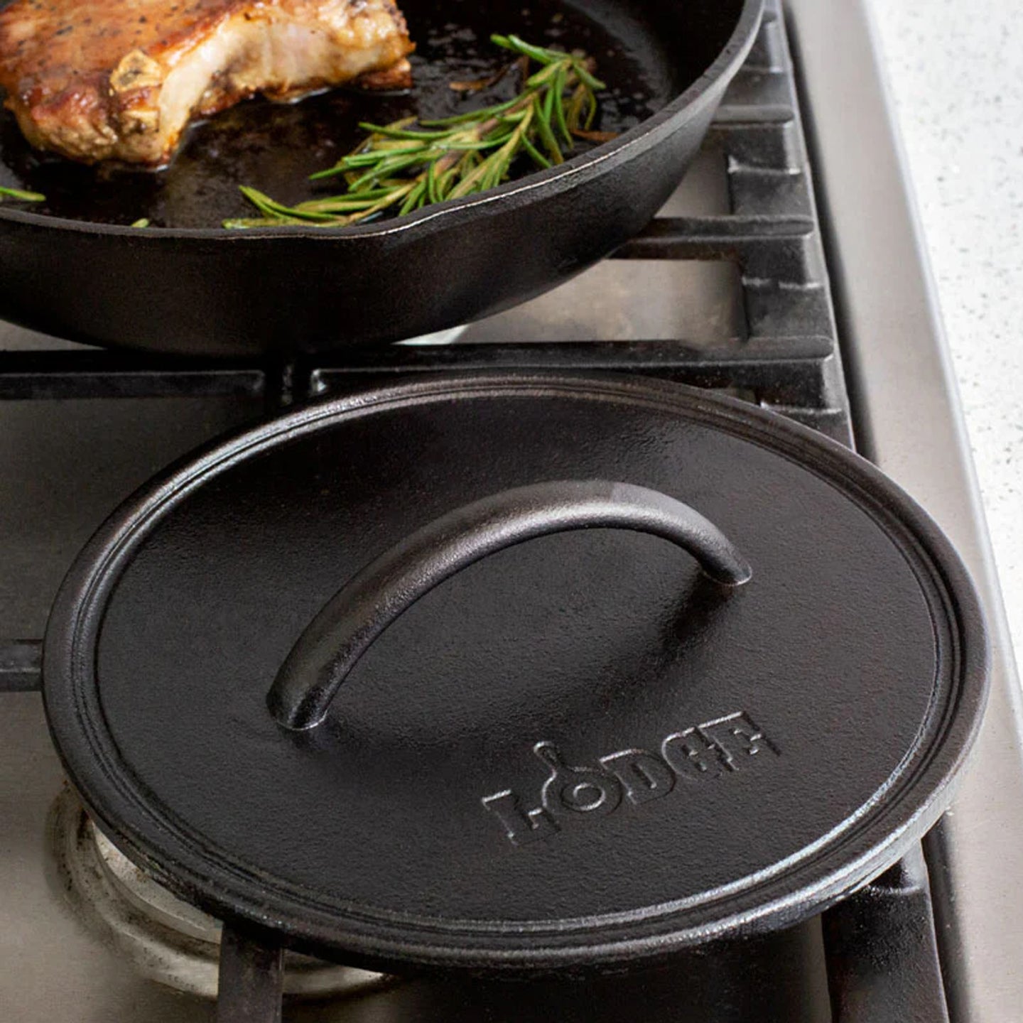 Lodge Cast Iron Round Flat Grill Press