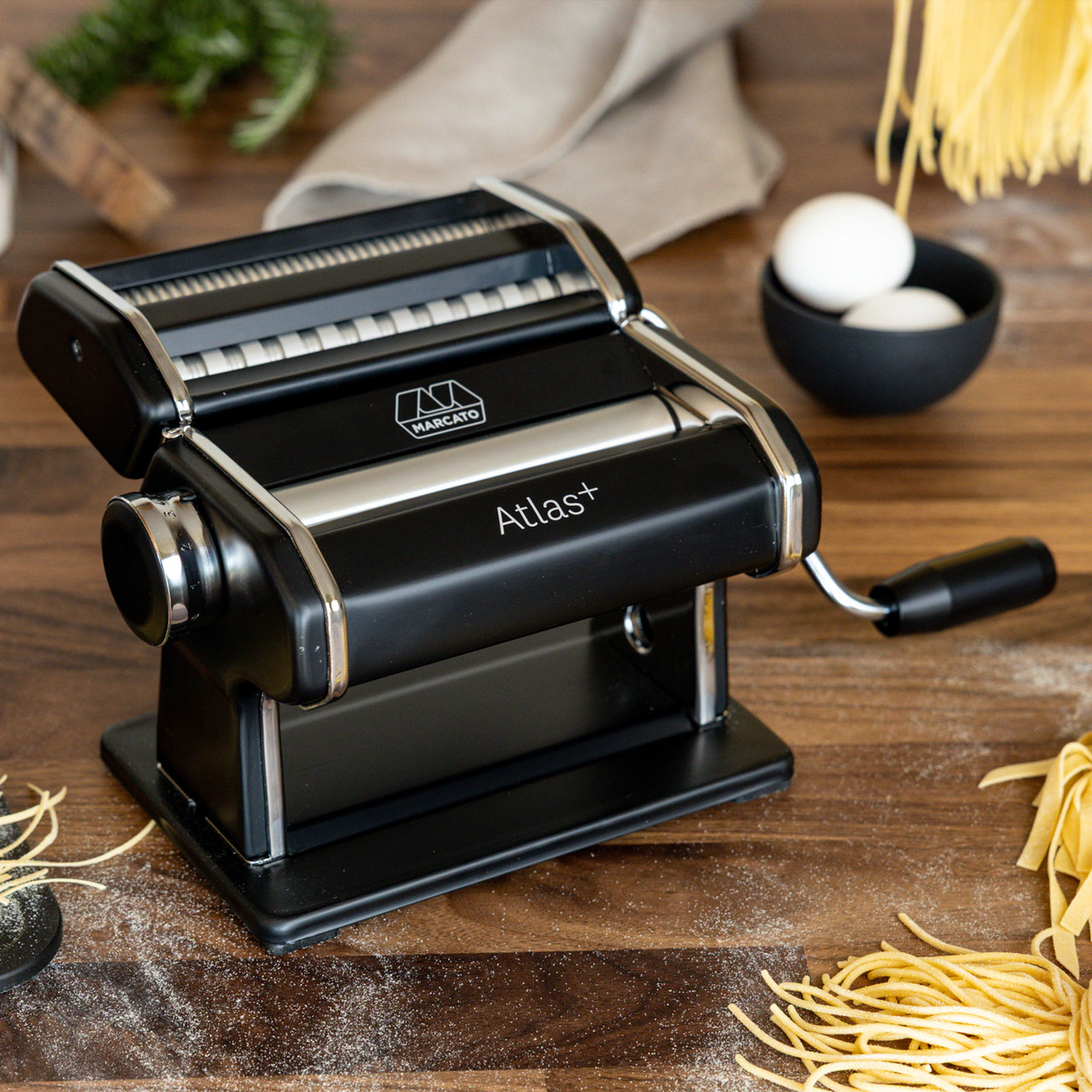 Marcato Atlas 150 Plus Pasta Maker Black Borough Kitchen