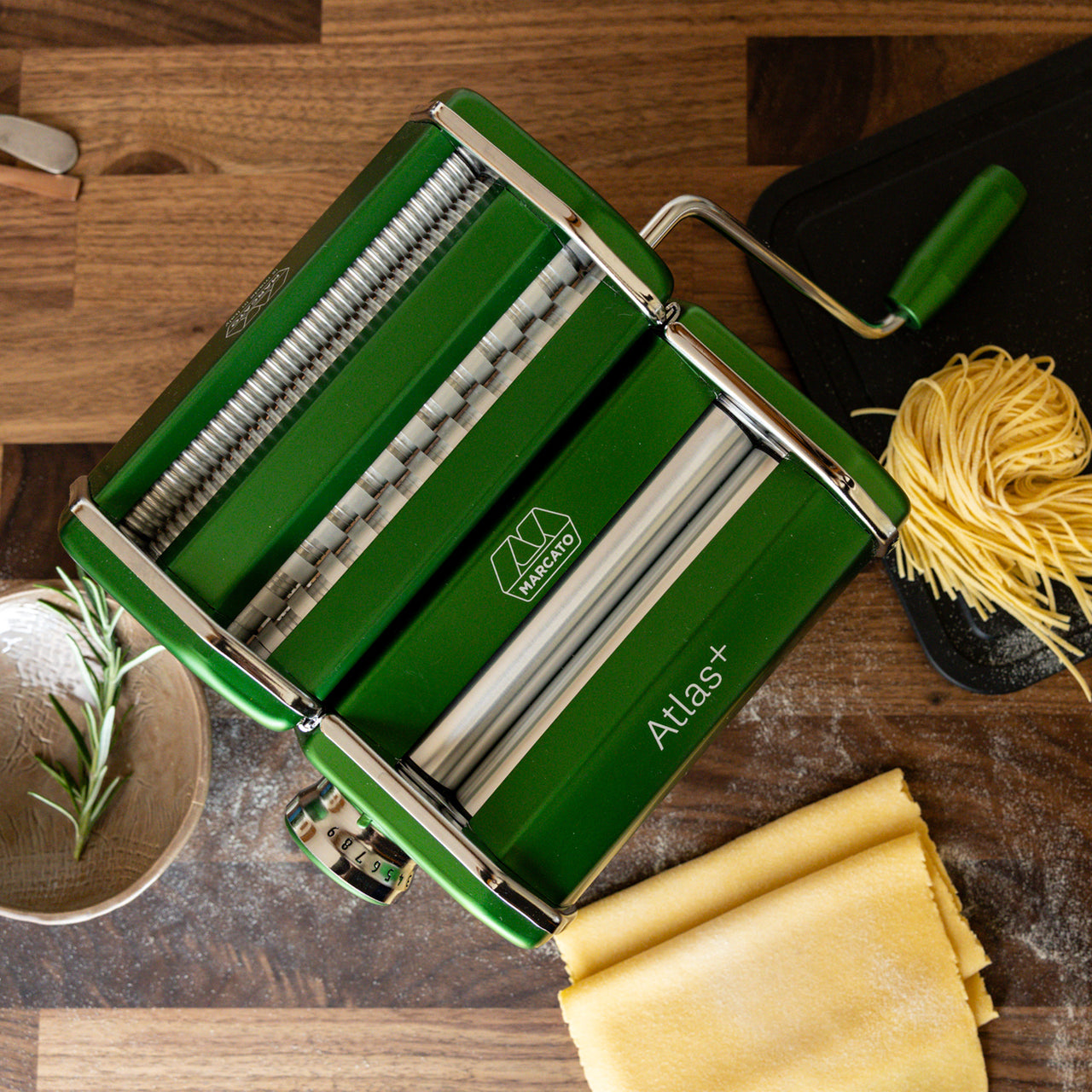 Marcato Atlas 150 Plus Pasta Maker / Green | Borough Kitchen