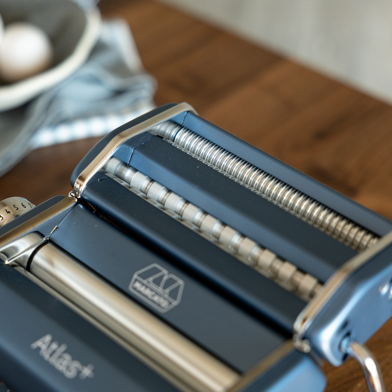 Marcato Atlas 150 Plus Pasta Maker / Powder Blue | Borough Kitchen
