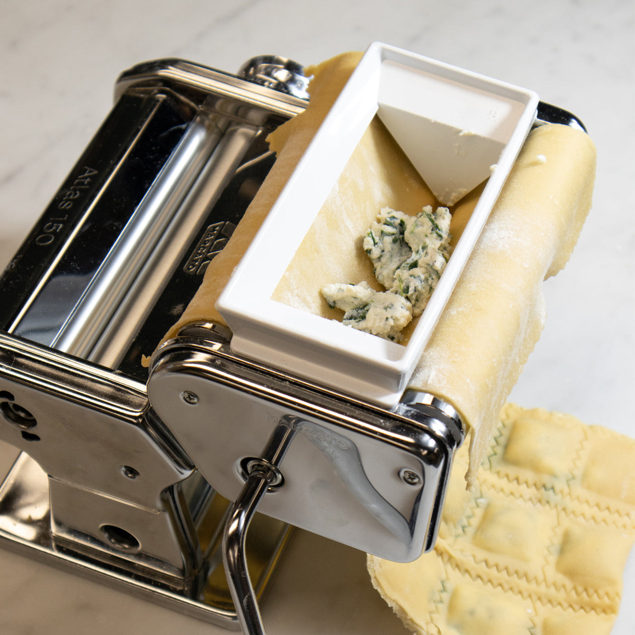 Marcato Atlas 150 Pasta Machine Atlas Ravioli Attachment Ravioli