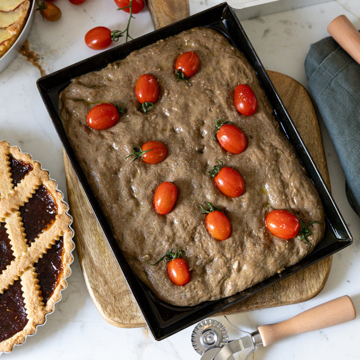 Marcato Classic Blue Iron Squared Pan | Borough Kitchen