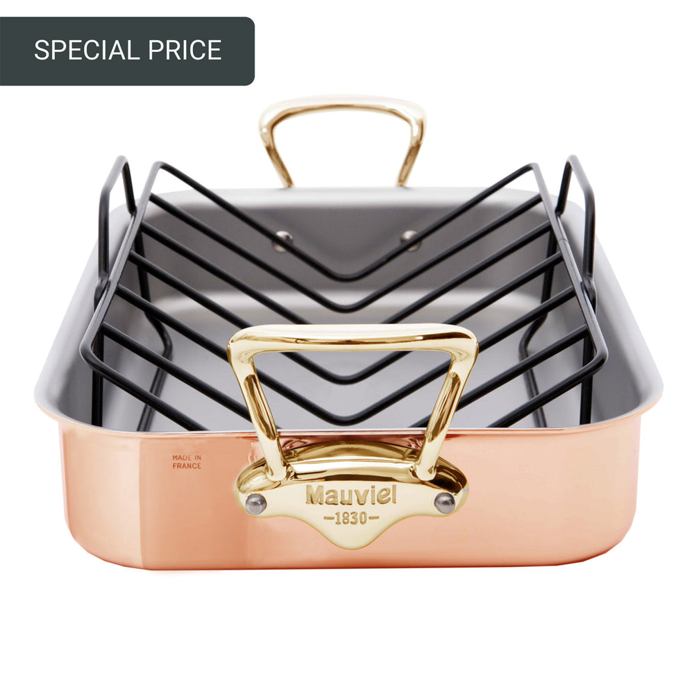 Mauviel M'150B Roasting Pan with Rack