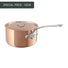 Mauviel M'150S Saucepan with Copper Lid / 16cm