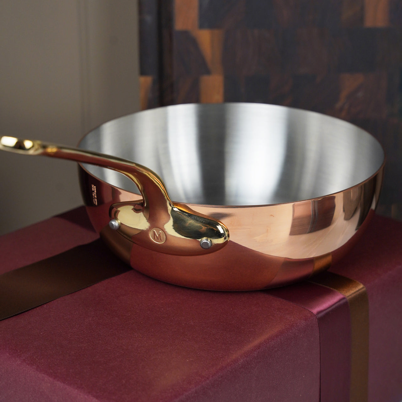 Mauviel M'200B Curved Splayed Saute Pan | Borough Kitchen