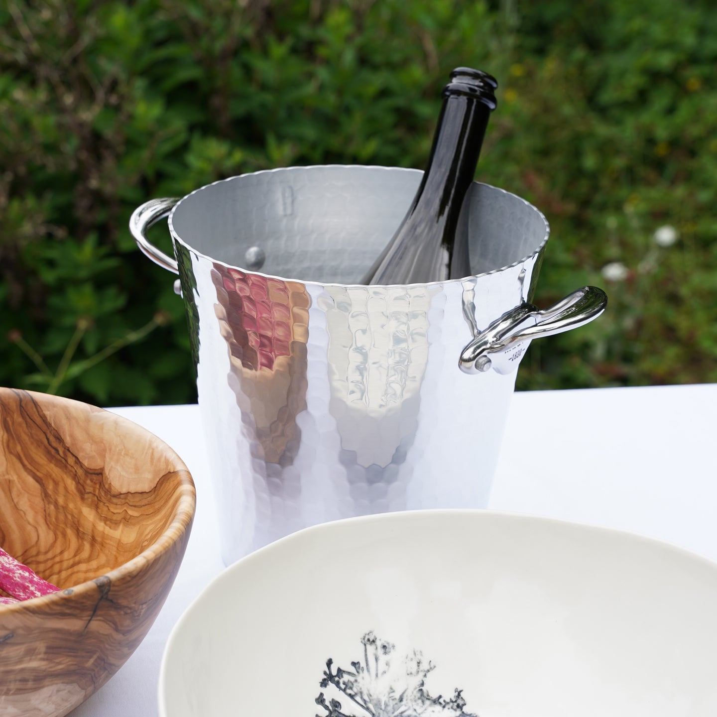 Mauviel M'30 Hammered Aluminium Champagne Bucket