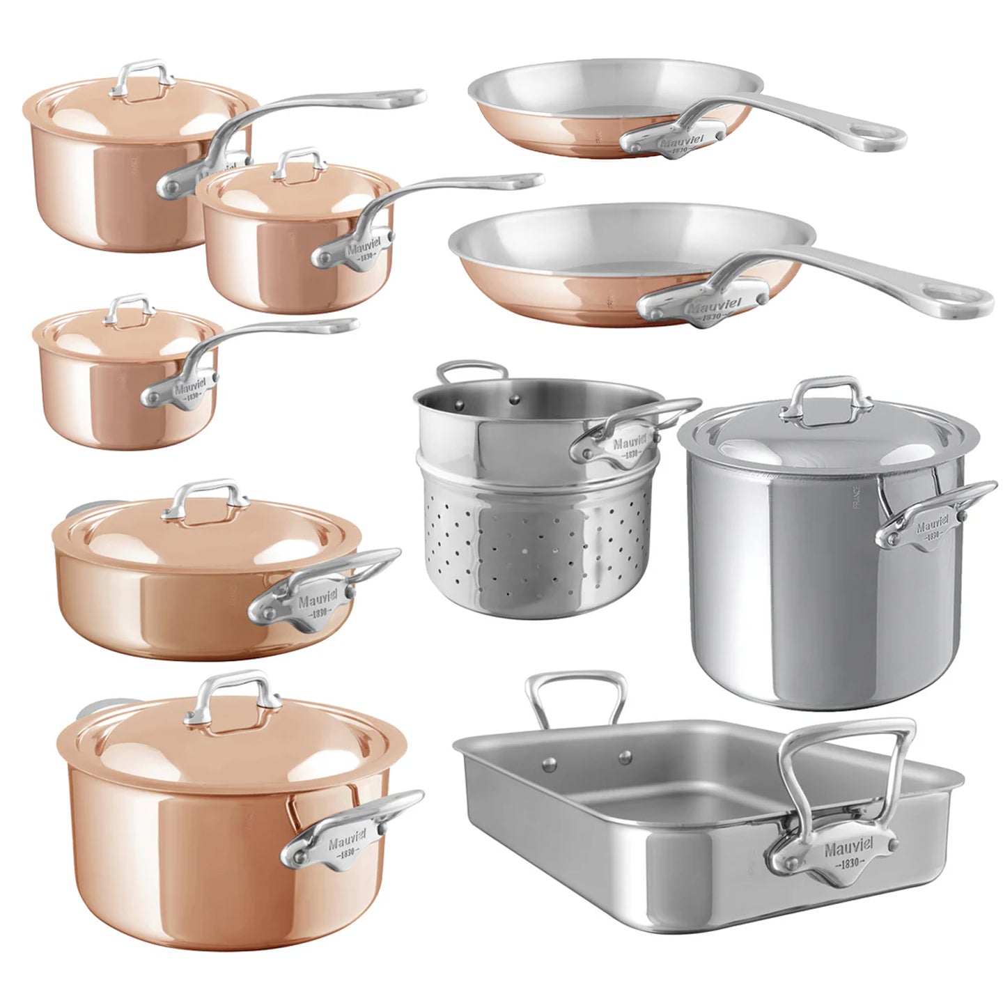 Mauviel M'6S Induction Copper 10-Piece Cookware Set