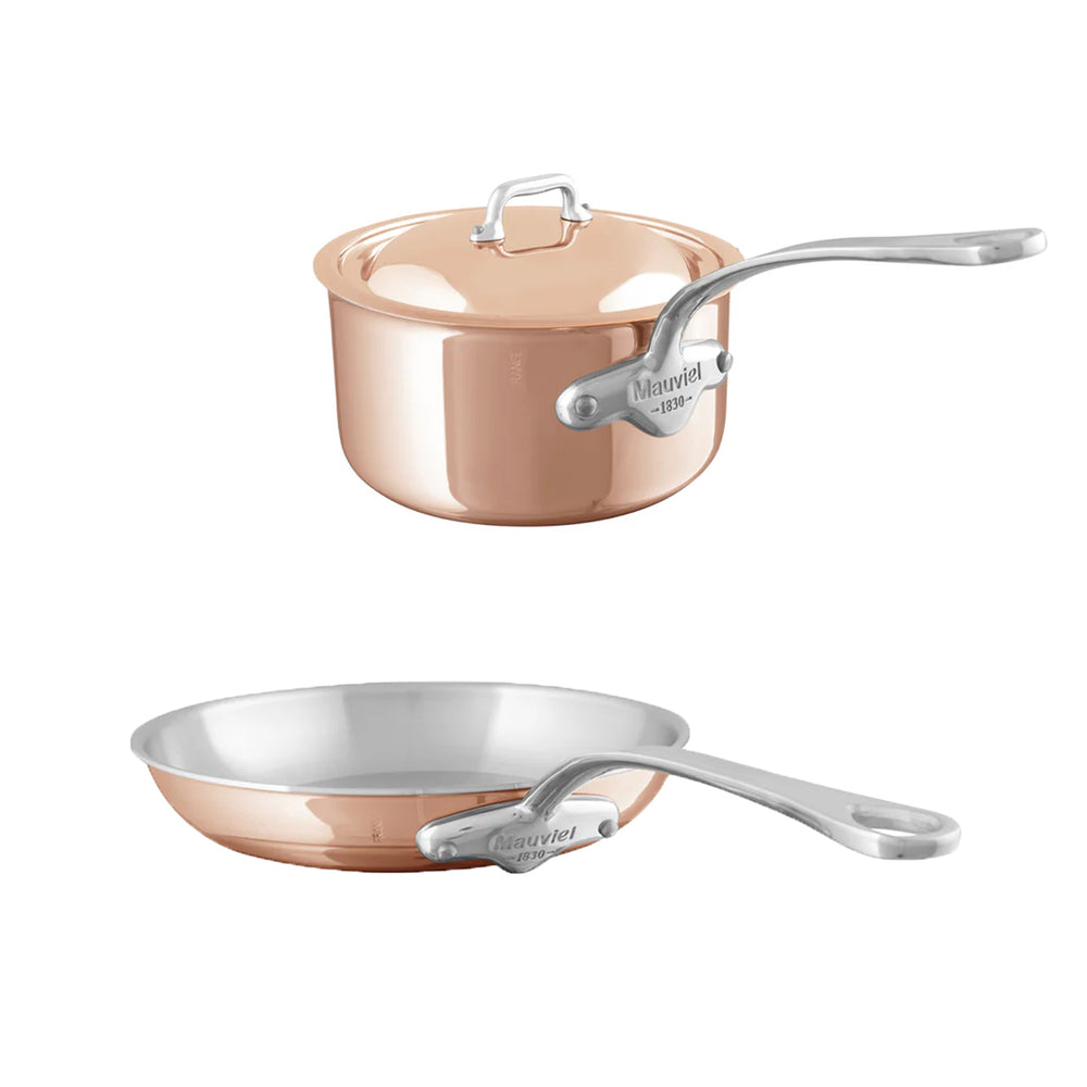 Mauviel M'6S Induction Copper 2-Piece Cookware Set