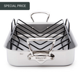 Mauviel M'Cook Roasting Pan with Rack 35x25cm