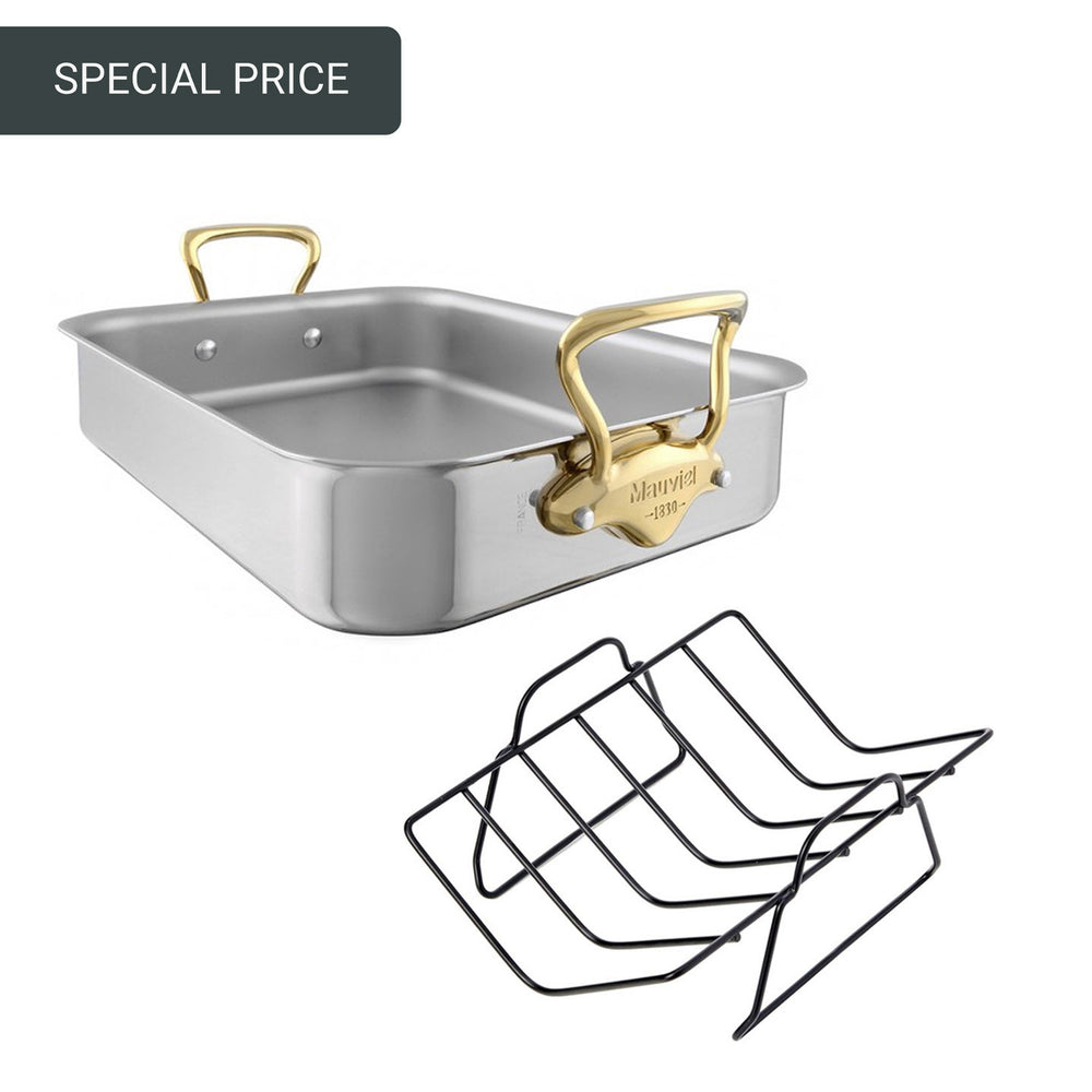 Mauviel M'CookB Roasting Pan with Rack