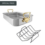 Mauviel M'CookB Roasting Pan with Rack