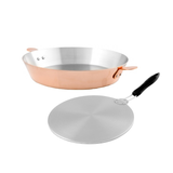 Mauviel M'Passion Copper Tarte Tatin Dish with Induction Plate / 24cm