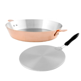 Mauviel M'Passion Copper Tarte Tatin Dish with Induction Plate
