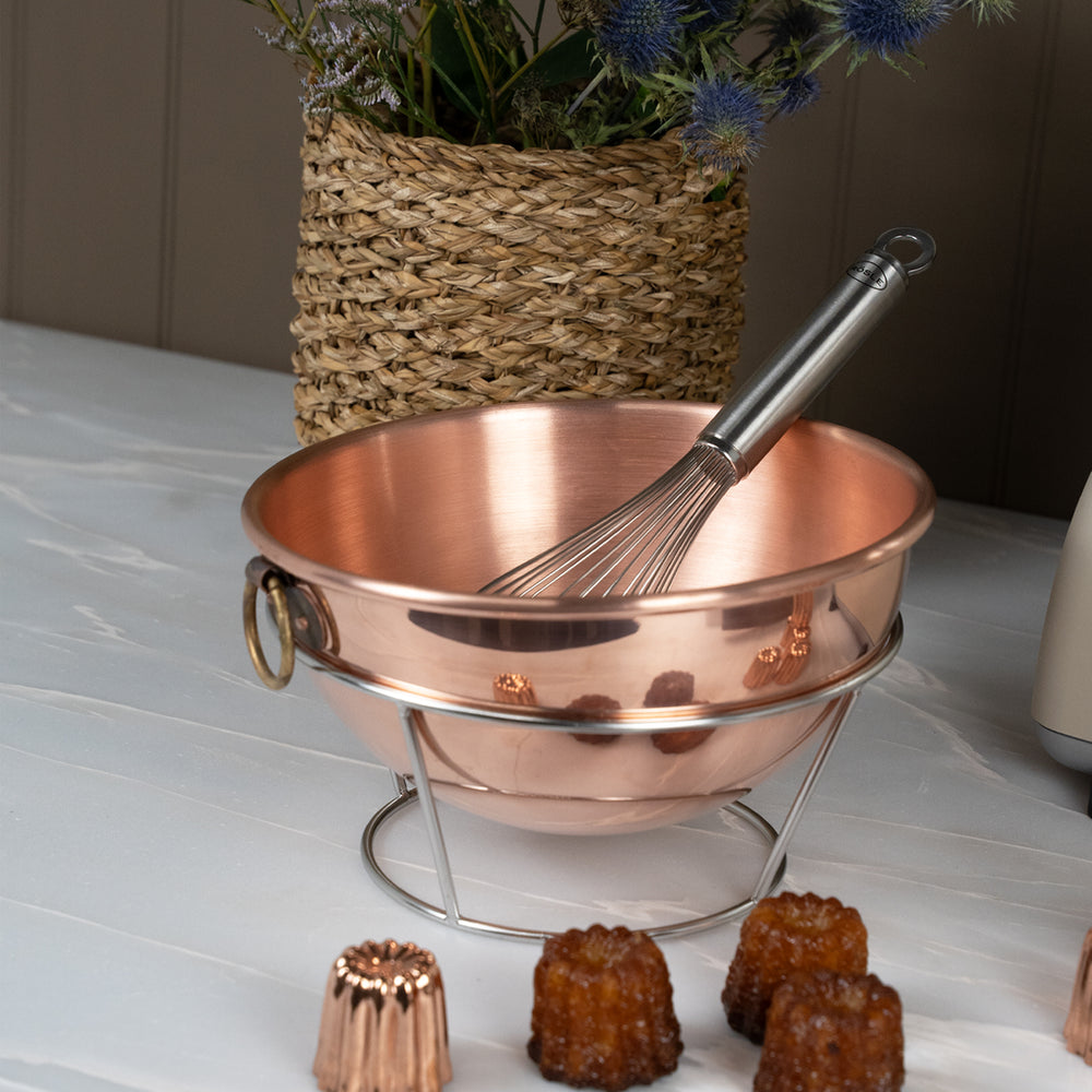 Mauviel M'Passion Copper Whisking Bowl 24cm and Stand