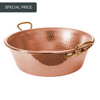 Mauviel M'Passion Hammered Copper Jam Pan with Bronze Handles / 36cm