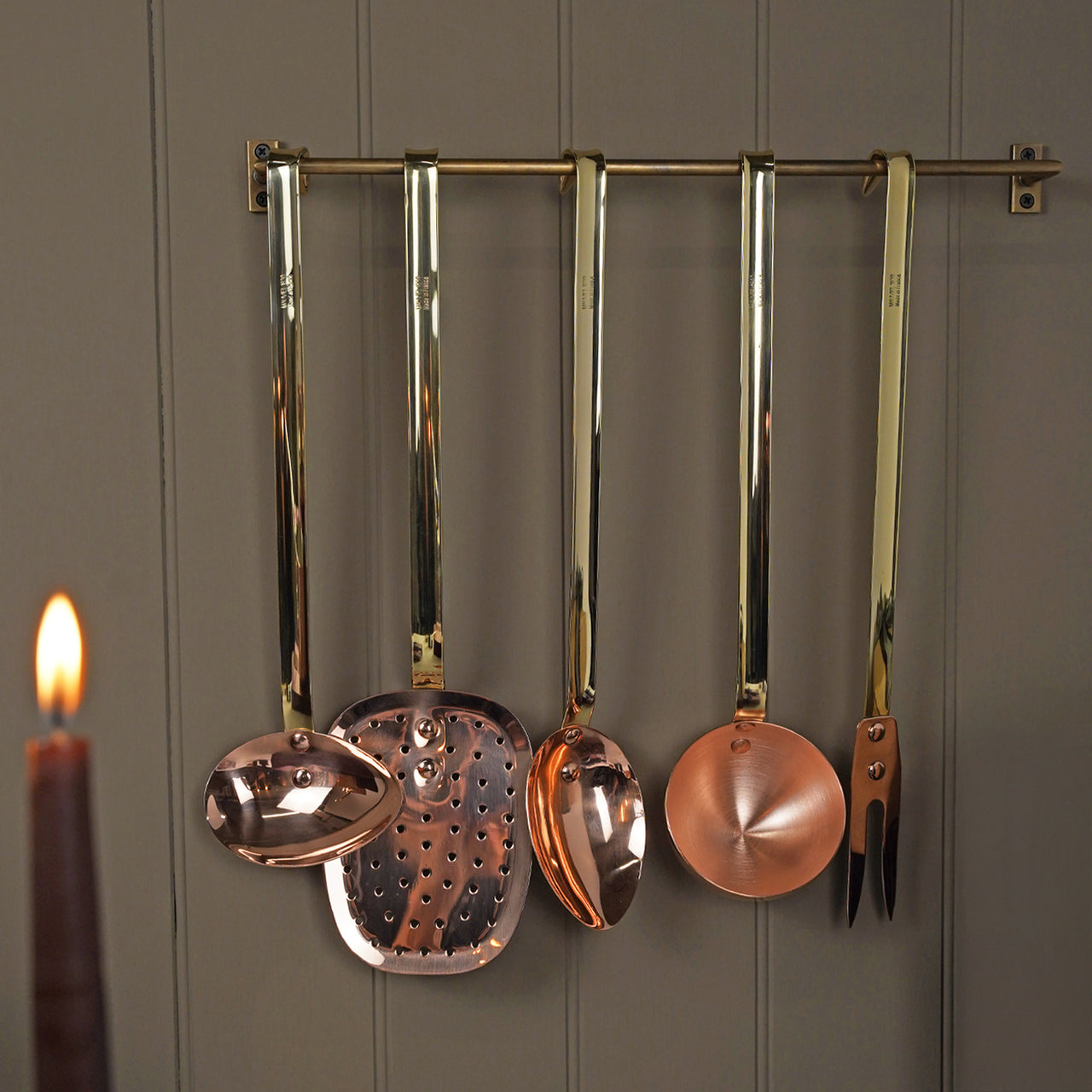 【希少】MAUVIEL 銅製 レードルなど 調理器具 5点セット Mauviel M'Plus 5 Piece Copper Utensil Set | Borough Kitchen