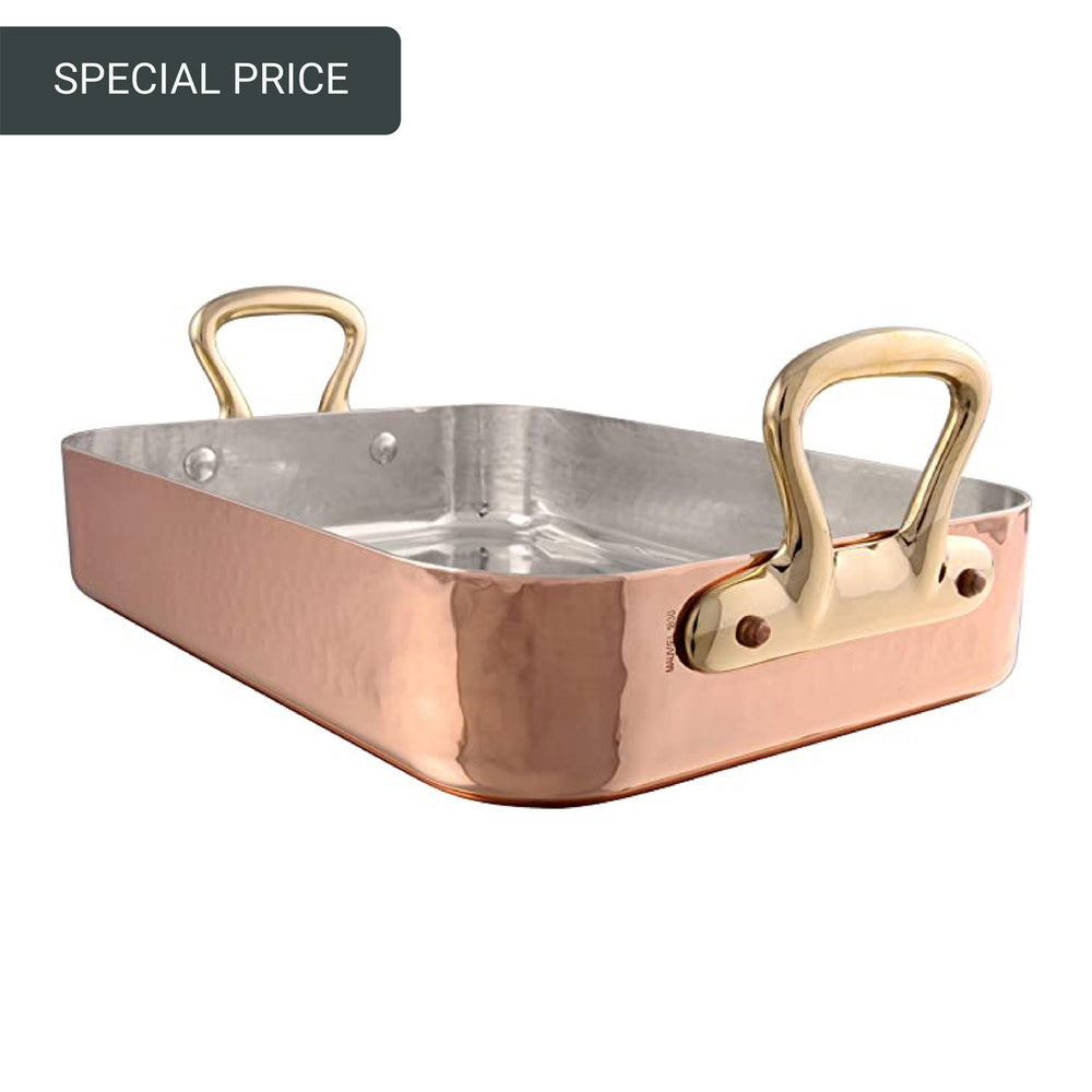 Mauviel M'Tradition Copper Roasting Pan Tin Lined 35x25cm