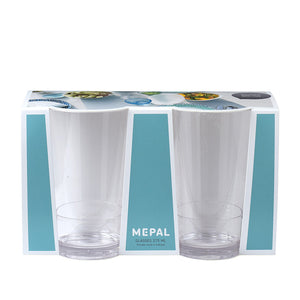 Mepal Flow Acrylic Tumbler / Set of 2 / Clear