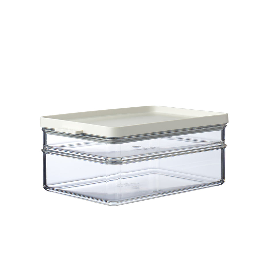 Mepal Omnia Duo Fridge Storage Box / 23x15cm / Nordic White