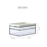 Mepal Omnia Duo Fridge Storage Box / 23x15cm / Nordic White