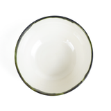 Mihaly & Edit Cereal Bowl / Green Rim