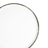Mihaly & Edit Dinner Plate / Green Rim