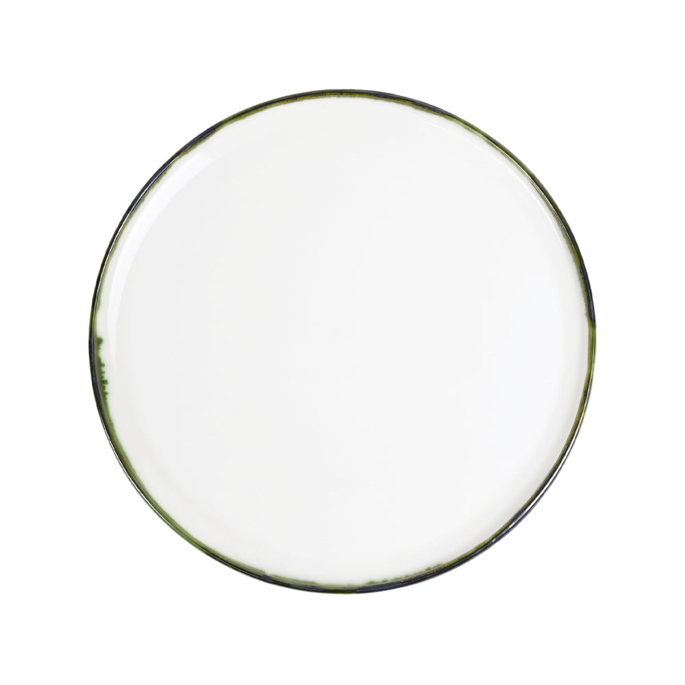 Mihaly & Edit Dinner Plate / Green Rim