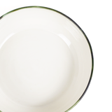 Mihaly & Edit Pasta Plate / Green Rim
